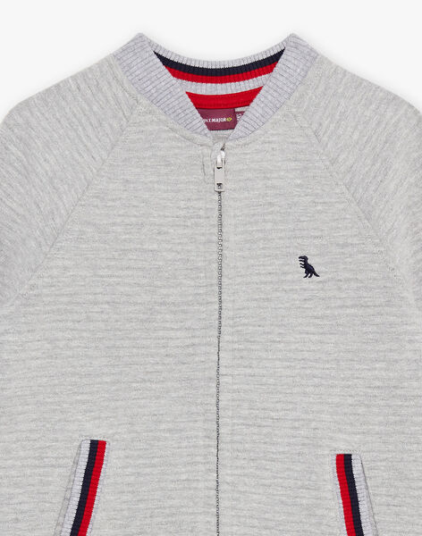 Gilet gris chiné dinosaure DICARDAGE1 / 22H3PGQ2GIL943