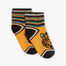 Chaussettes jaunes à rayures et motif tigre enfant garçon
