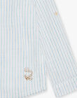 Chemise à rayures bleu, beige et blanc FRERAYAGE / 23E3PGI1CHM000