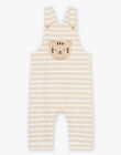 Salopette beige clair à rayures FAGAEL / 23E1BGD1SAL801