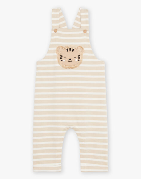 Salopette beige clair à rayures FAGAEL / 23E1BGD1SAL801