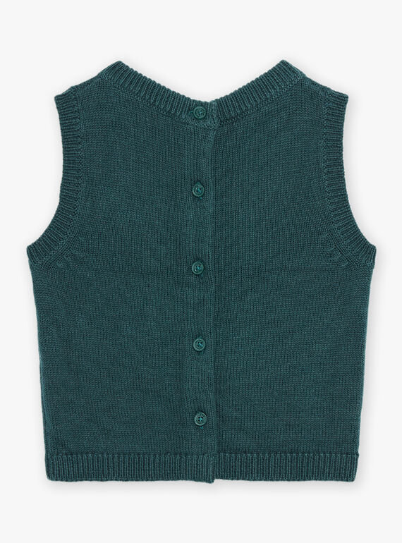Cardigan sans manches à imprimé Noël DAWILLIAM / 22H1BG61CSM060