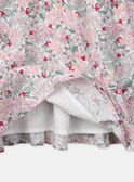 Robe fleurie col claudine  LADEDETTE / 24H2PFQ1ROB001