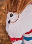 Pull écru à rayures tricolores FOMATELAGE / 23E3PGC1PUL000
