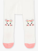 Collant écru jacquard souris FADIANA / 23E4BFB1COL001