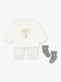 Haut, bas de pyjama et chaussettes gris clair GODSON / 23H0CGL2ENSJ920