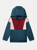 Sweat à capuche Tricolore LAROAGE / 24H3PGR1SWE714