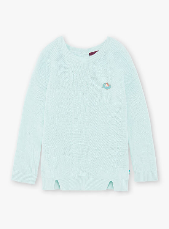 Pull vert maille perlée ZEPULETTE / 21E2PFI1PUL629