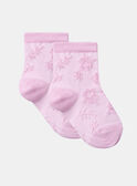 Chaussettes à fleurs en relief  KAJOURETTE / 24E4PF32SOQ318