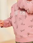 Sweat rose vintage avec animaux FAGETIENNE / 23E1BGD2SWED332