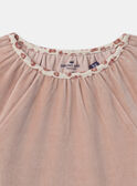 Pyjama rose en velours imprimé léopard Fille NUIMETTE / 25H5PFB4PYJI814
