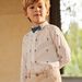 Chemise blanche retroussable avec broderies