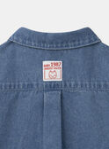Chemise en jean denim à manches longues Bébé Garçon NADARIUS / 25H1BGK1CHMP274