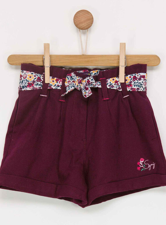Short bordeaux PAHEMETTE / 18H2PFH1SHO511
