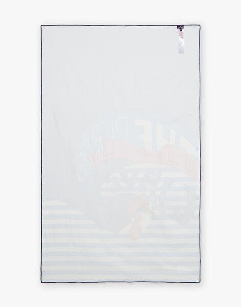 Serviette bleu et blanc à rayures FRYCAPAGE / 23E4PGL1SRV070