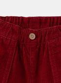 Pantalon en velours côtelé  LASAM / 24H1BGR1PAN501