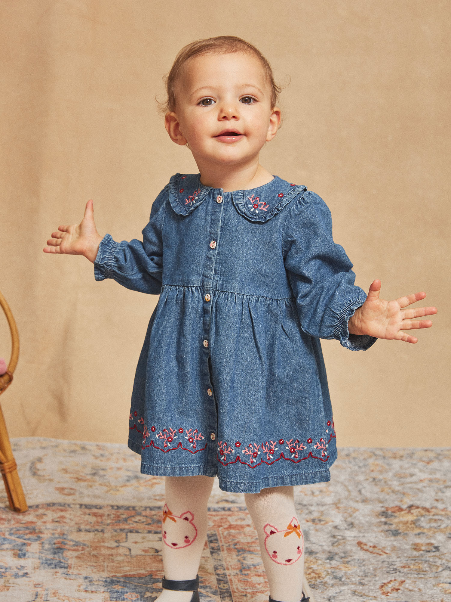 Robe bleue en jean Fille Sergent Major