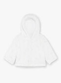 Veste à capuche en fausse fourrure blanche bébé mixte ZOAIME / 21E0CMG1VES000
