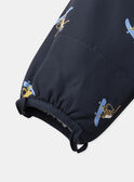 Imperméable 2 en 1 bleu ou ou bleu foncé imprimé animaux à manches longues Garçon NINIRAGE / 25H3PGE1IMP205