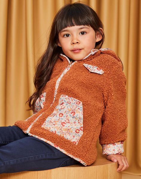 Veste réversible à capuche marron DRIPOETTE 2 / 22H2PFV1CAP821