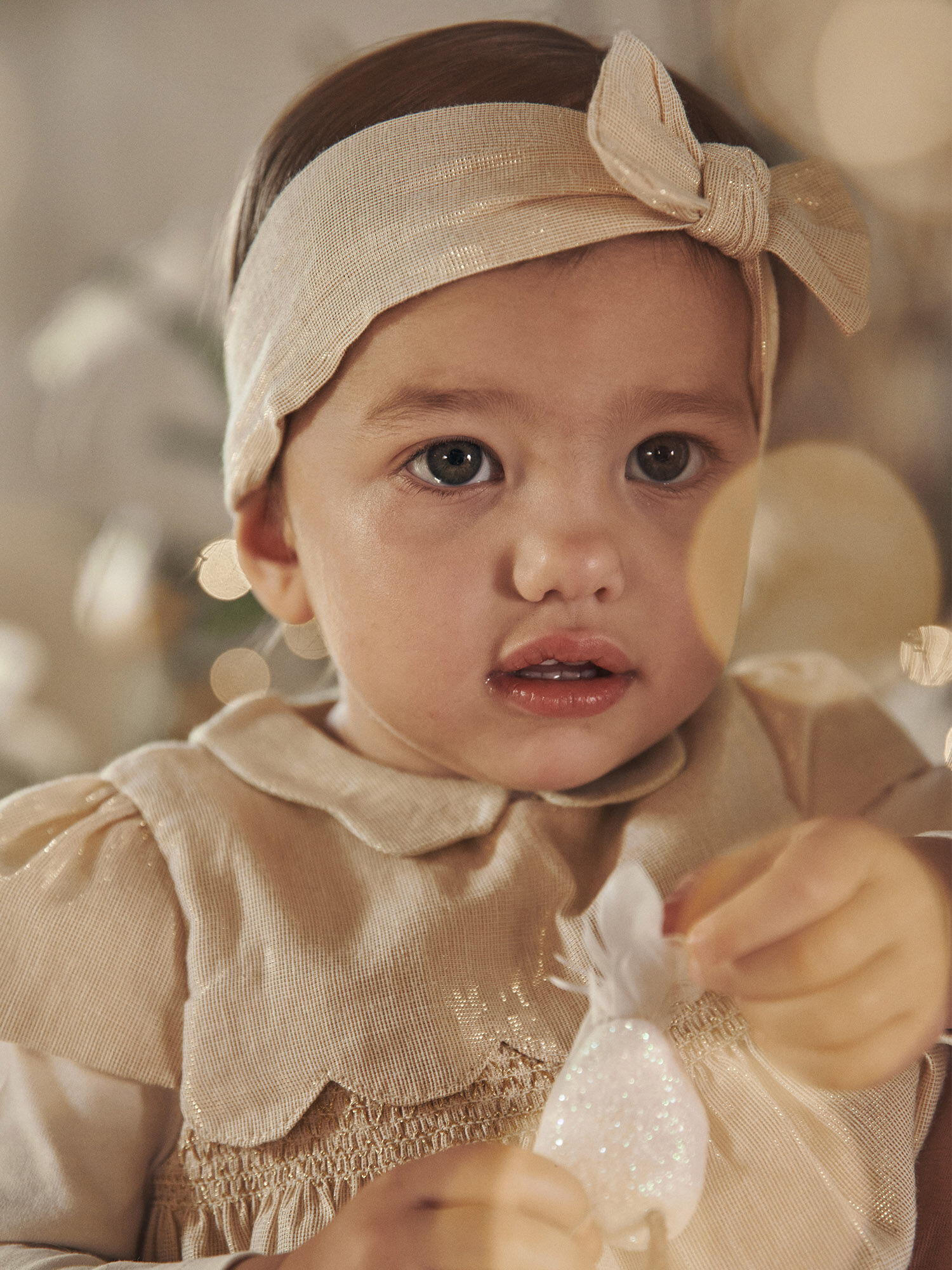 Collant doré bebe sales