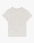 T-shirt gris cendré motif dinosaure fantaisie enfant garçon CAXOLAGE / 22E3PGB1TMCJ904
