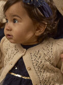 Cardigan ajouré en fils métallisés LATATIANA / 24H1BFT1CAR005