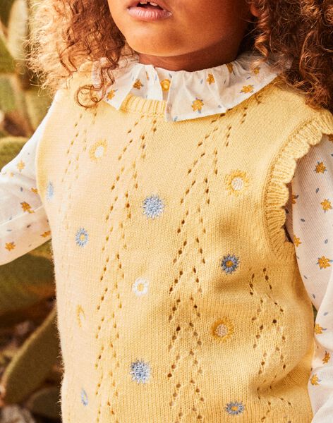 Gilet jaune mimosa sans manches FAPLETTE / 23E2PF81PSM114