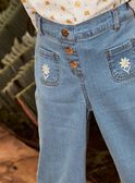 Jean wide legs bleu FADYETTE / 23E2PF81PANP272