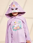 Pyjama deux pièces violet pâle en coton avec cape tête de licorne FLOPOETTE 3 / 23E5PF41PYT326
