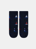 Chaussettes marines jacquard voiliers MOBATAGE / 25E4PGJ2SOQ070