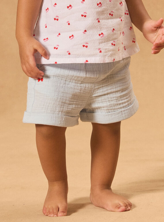 Short en double gaze de coton MAURA / 25E1BFQ1SHO706