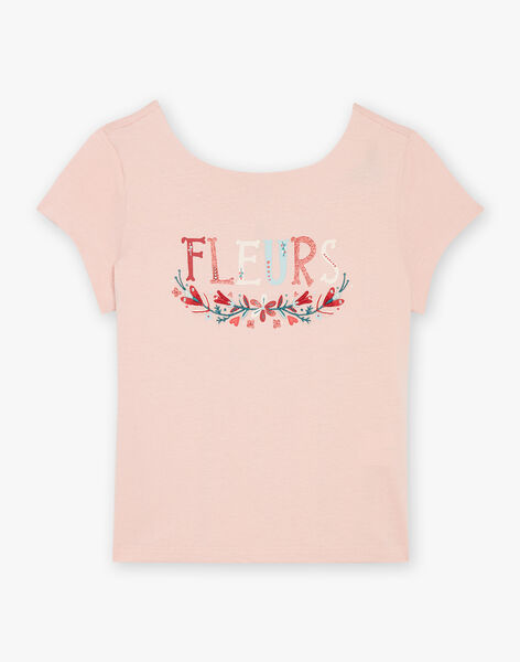T-shirt blush à manches courtes FLUFLETTE / 23E2PFQ2TMCD300