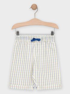 Pyjama short bleu et blanc enfant garçon TEDINAGE / 20E5PGE3PYJ208