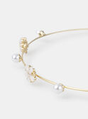 Serre-tête en métal doré perles et fleurs MOULYNETTE / 25E4PFM6TETK008