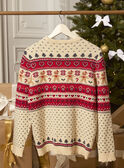 Pull de noël en jacquard femme LEDULEF / 24H2FFG1PULA002