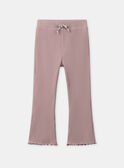 Legging évasé rose pâle Fille NIFLERETTE / 25H2PFL2LG303