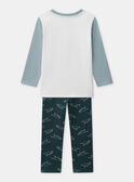Pyjama tricolore imprimé dinosaures Garçon NUIDINAGE / 25H5PGB6PYJ001