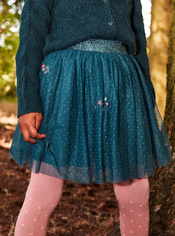 Jupe tutu à broderies fleurs DUIJUPETTE / 22H2PFZ1JUPG633