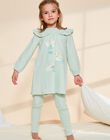 Pyjama en coton vert pâle avec danceuses et cygnes FLONETTE / 23E5PF21CHN614