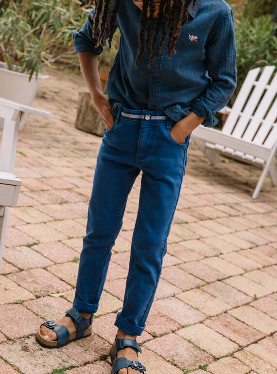 Chemise bleue à carreaux DACHEMAGE / 22H3PG51CHMC207