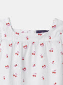 Blouse manches courtes cerises coeurs MAULIA / 25E1BFQ1CHE000