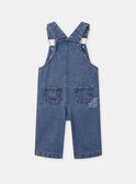 Salopette en jean denim avec bretelles ajustables Bébé Garçon NADIDIER / 25H1BGK1SALP274