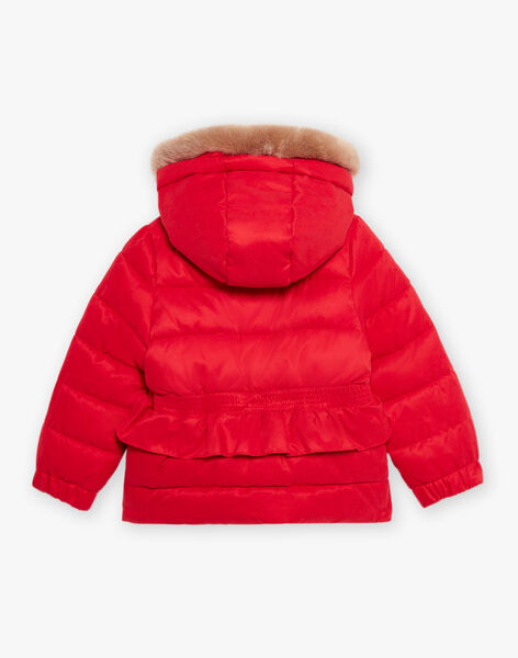 Doudoune rouge à capuche DRAREDETTE / 22H2PFN2D3E050
