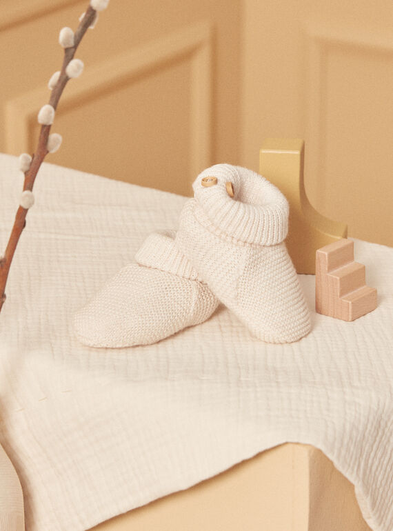 Chaussons Ecru chiné LORD / 24H0AM11CHP006