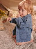 Veste en denim bleu bébé garçon CAOSCAR / 22E1BGJ1GILP272