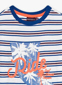 Ensemble de plage écru, bleu et rouge enfant garçon CYOPLAGE3 / 22E3PGS4ENS001