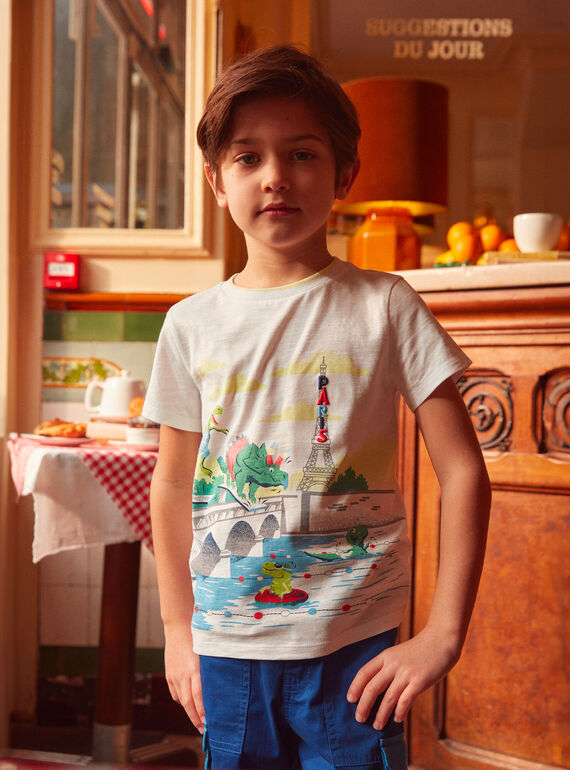 Tee Shirt Manches Courtes Blanc KLAPLOCAGE / 24E3PGN3TMC000