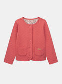 Veste en tubique matelassé rouge réversible KICARDETTE / 24E2PFC2CAR410