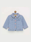 Cardigan bleu jean RAILIA / 19E1BFD3CAR704